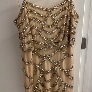 Gold beaded dress